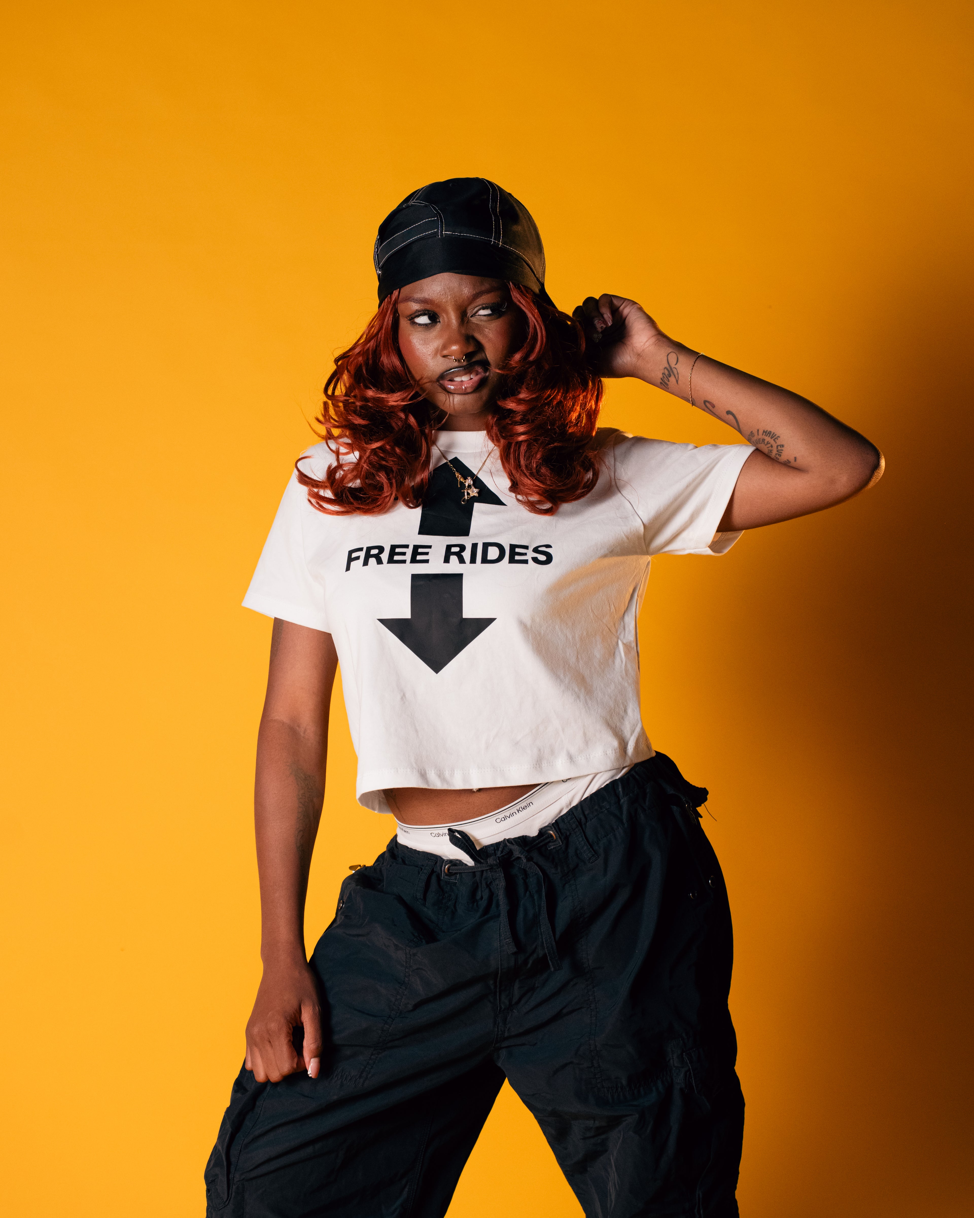 Free Rides Cropped Tee